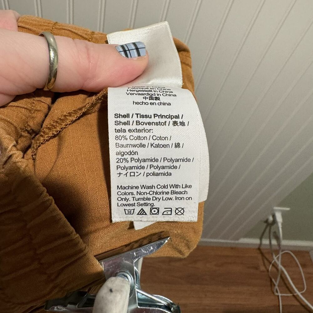 J Crew Tan Pink Pull On Cargo Shorts Hiking Gorpcore Size XXL - Picture 5 of 5